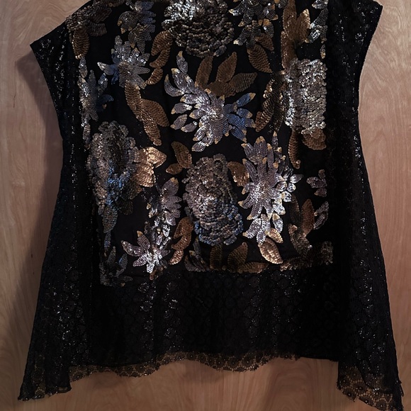 Anna Sui sequined flare top, medium - Picture 6 of 10